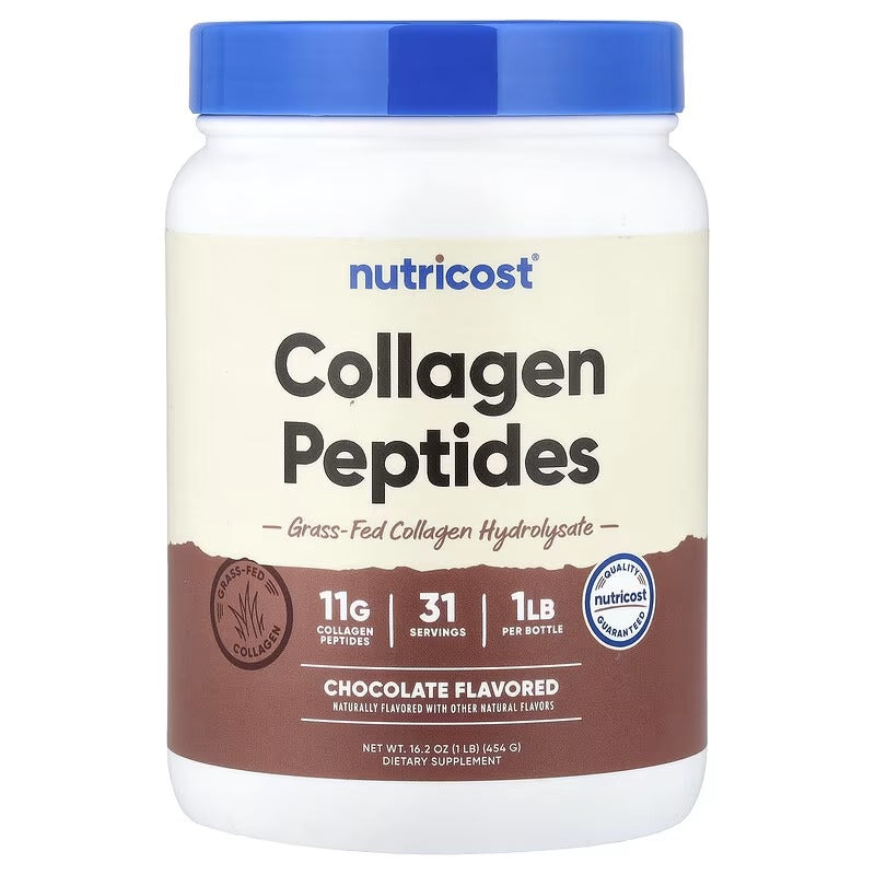 Nutricost Collagen Peptides Powder – Chocolate Flavor, 16.2 oz (454 g)