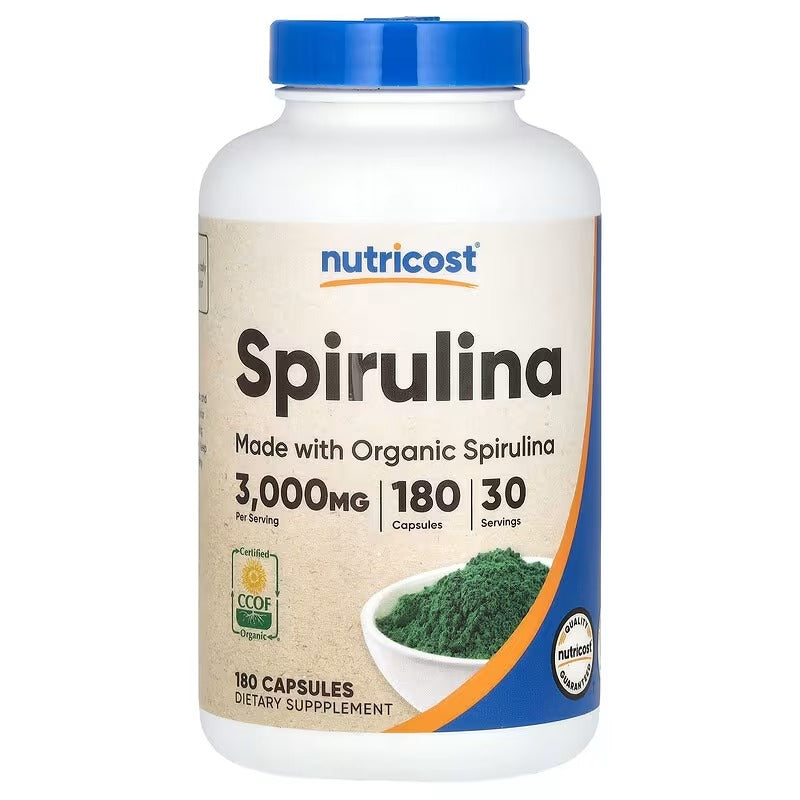 Nutricost Spirulina 500 mg Capsules – 180 Capsules