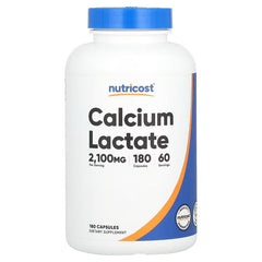 Nutricost Calcium Lactate 700 mg Capsules – 180 Capsules