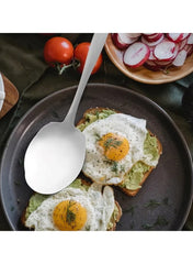 5-Piece Stainless Steel Kitchen Utensil Serving Spoon Set – Silver