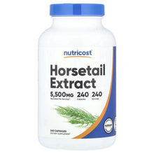 Nutricost horsetail extract supplement bottle, 5,500 mg, 240 capsules
