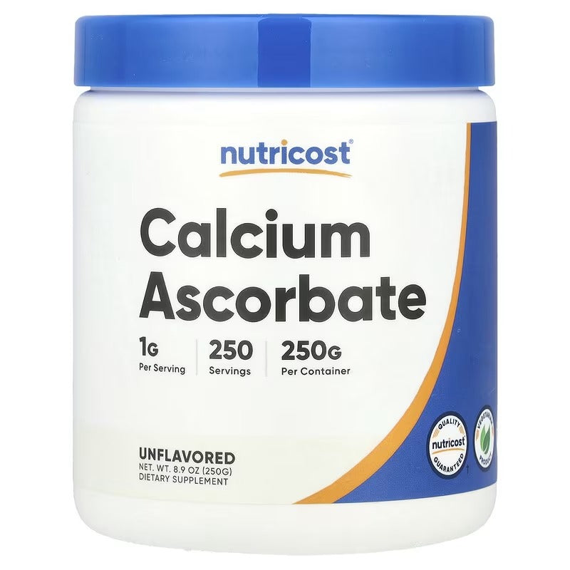 Nutricost Calcium Ascorbate Powder – Unflavored, 8.9 oz (250 g)