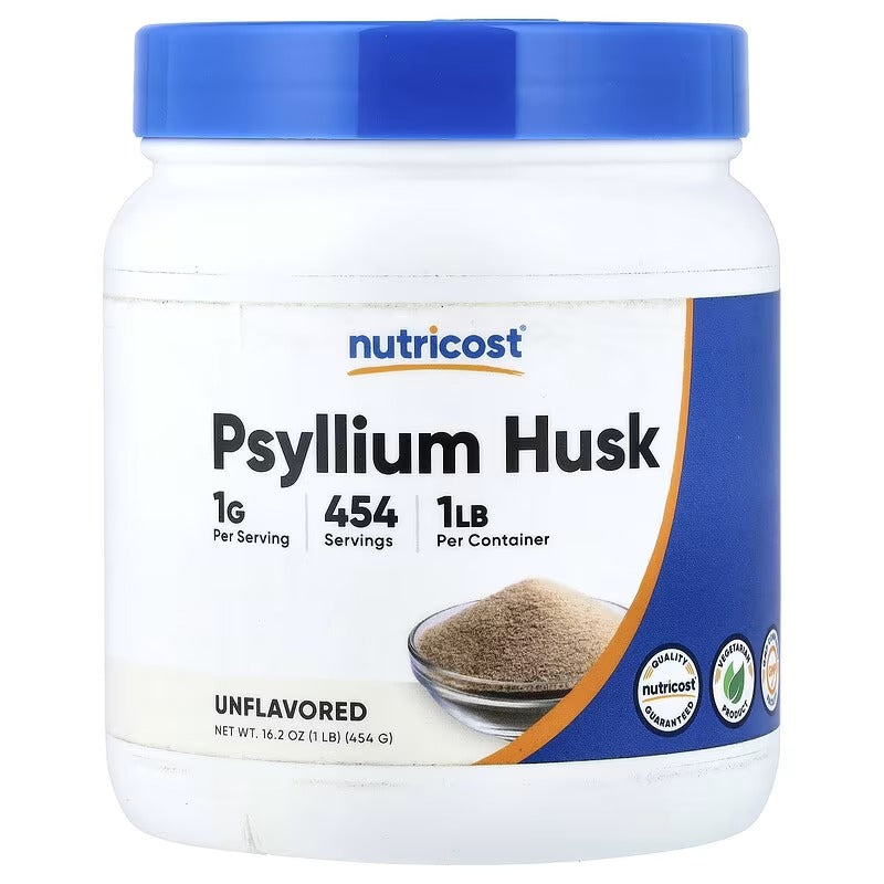 Nutricost Psyllium Husk Powder – Unflavored, 16.2 oz (454 g)