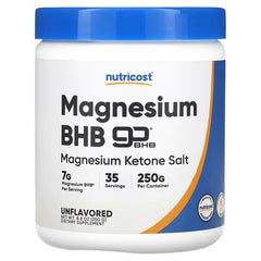 Nutricost Magnesium BHB (goBHB®), Unflavoured, 8.8 oz (250 g) – Exogenous Ketone Powder
