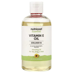 Nutricost Essentials Vitamin E Oil, 8 fl oz (240 ml) – Moisturizing Skin & Hair Oil