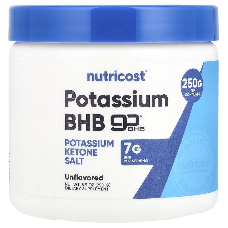 Nutricost Potassium BHB goBHB® Powder – Unflavoured, 250g