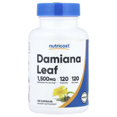 Nutricost Damiana Leaf, 150 mg, 120 Capsules – Herbal Dietary Supplement