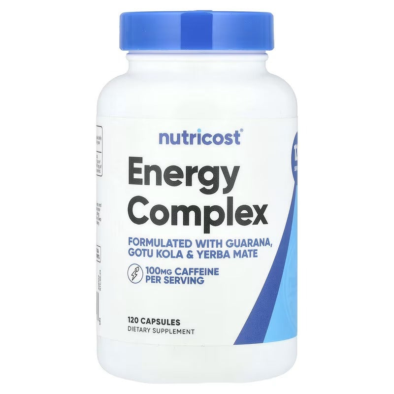 Nutricost Energy Complex, 120 Capsules – Daily Energy Support Supplement
