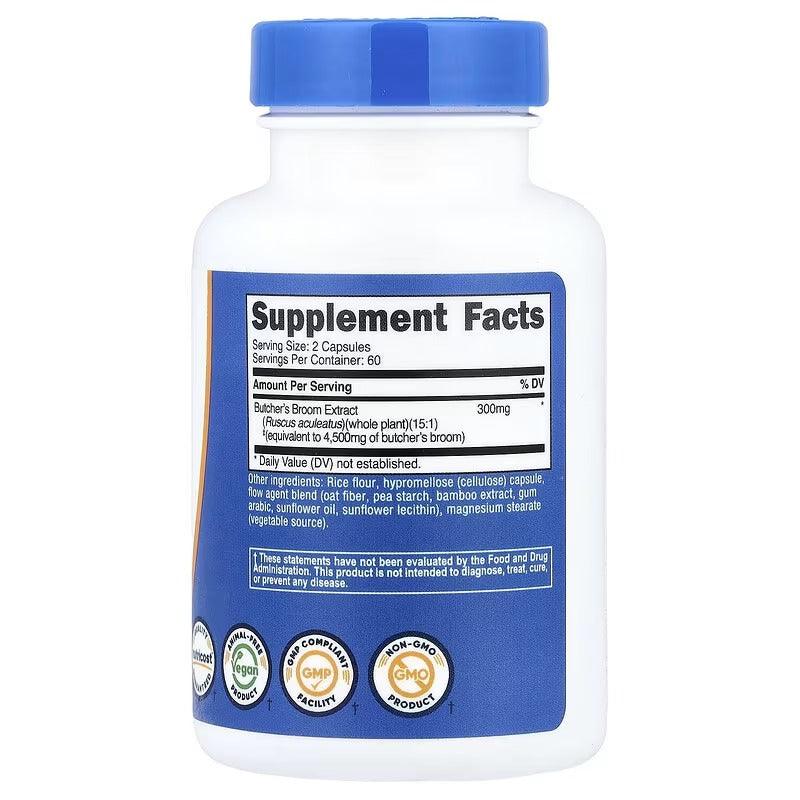 Dietary supplement bottle back label with Supplement Facts panel and ingredients