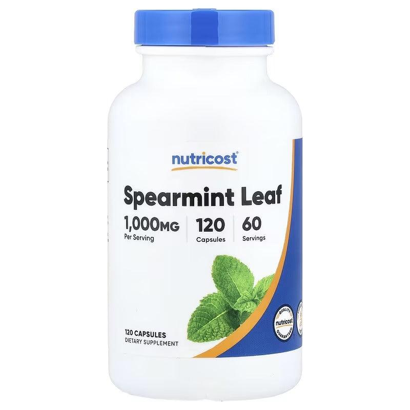 Nutricost Spearmint Leaf, 500 mg, 120 Capsules – Herbal Dietary Supplement