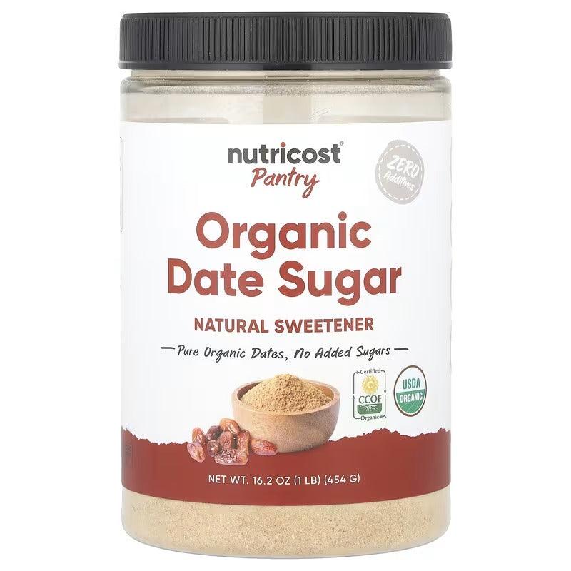 Nutricost Pantry Organic Date Sugar, 16.2 oz (454 g) – Natural Sweetener
