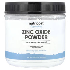 Nutricost Essentials Zinc Oxide Powder, 17.9 oz (500 g) – Fine Zinc Oxide Powder