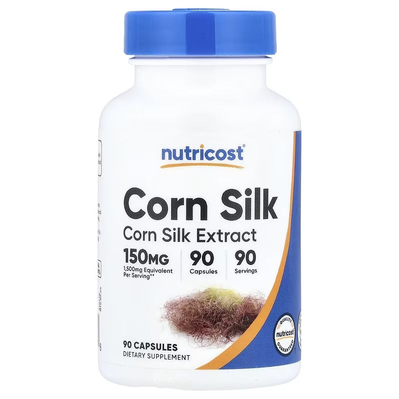 Nutricost Corn Silk, 150 mg, 90 Capsules – Herbal Dietary Supplement