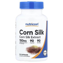 Nutricost Corn Silk extract 150 mg supplement bottle front label with corn silk