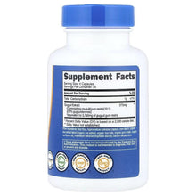 Guggul extract supplement bottle with Supplement Facts panel on back
