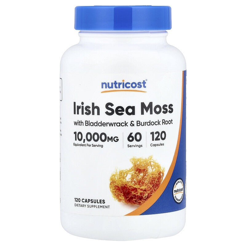 Nutricost Irish Sea Moss, 120 Capsules – Herbal Dietary Supplement
