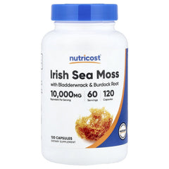 Nutricost Irish Sea Moss, 120 Capsules – Herbal Dietary Supplement