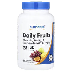 Nutricost Daily Fruits, 90 Capsules – Fruit Blend Dietary Supplement