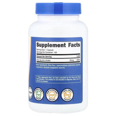 Nutricost Zinc, 50 mg, 120 Capsules – Zinc Dietary Supplement