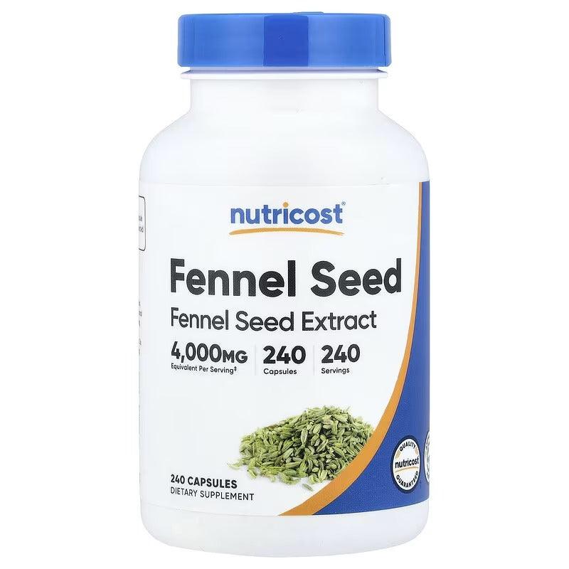Nutricost Fennel Seed, 200 mg, 240 Capsules – Herbal Dietary Supplement