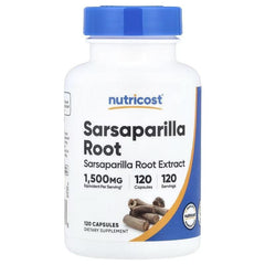 Nutricost Sarsaparilla Root, 100 mg, 120 Capsules – Herbal Dietary Supplement