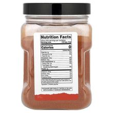 Smoked paprika spice jar with nutrition label on front, dark reddish-brown powder