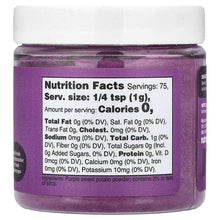 Nutrition label purple sweet potato coloring powder jar