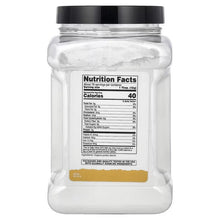 Organic potato starch jar with Nutrition Facts panel and black lid