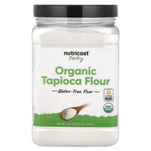 Nutricost Pantry Organic Tapioca Flour jar, gluten-free flour front label