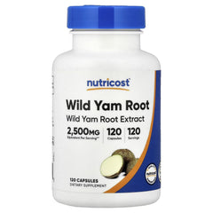 Nutricost, Wild Yam Root, 120 Capsules (125 mg per Capsule)