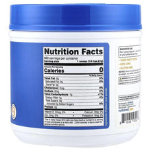 Psyllium husk dietary fiber powder jar with Nutrition Facts label