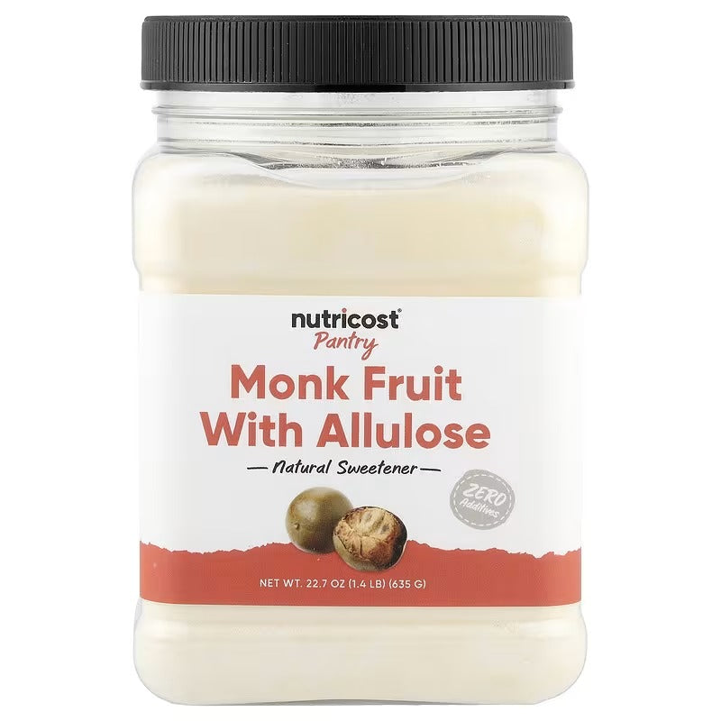 Nutricost Pantry Monk Fruit with Allulose Sweetener, 22.7 oz (635 g)