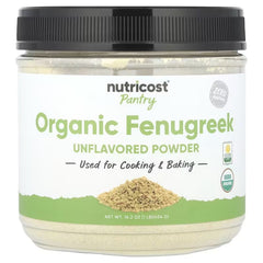 Nutricost, Pantry, Organic Fenugreek Powder, Unflavoured, 16.2 oz (454 g)