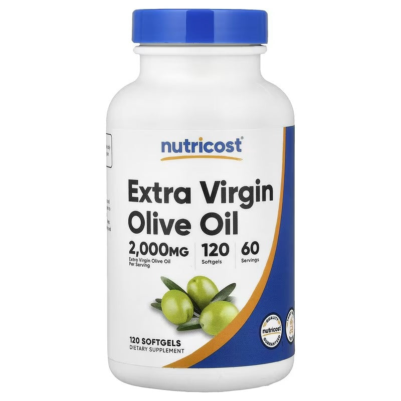 Nutricost, Extra Virgin Olive Oil, 120 Capsules (1,000 mg per Capsule)