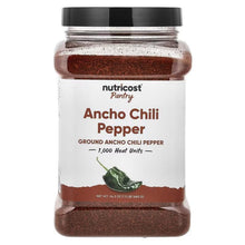 Nutricost Pantry ground ancho chili pepper jar with front product label