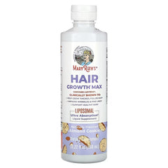 MaryRuth's Hair Growth Max Liposomal, Almond Biscuit, 15.22 fl oz (450 ml) – Liquid Dietary Supplement