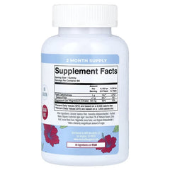 MaryRuth's Kids Magnesium Calm Gummies, Hibiscus, 50 mg, 60 Gummies