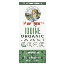 Iodine organic liquid drops dietary supplement box, unflavored, 1 fl oz (30 mL)