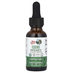MaryRuth's, Organic Iodine Liquid Drops, Unflavoured, 250 mcg, 1 fl oz (30 ml)