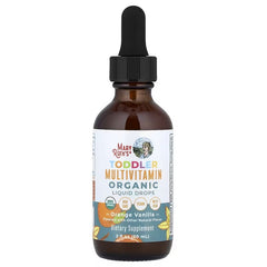 MaryRuth's, Organic Toddler Multivitamin Liquid Drops With Iron, 1-3 Years, Orange Vanilla, 2 fl oz (60 ml)