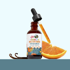 MaryRuth's, Organic Toddler Multivitamin Liquid Drops With Iron, 1-3 Years, Orange Vanilla, 2 fl oz (60 ml)