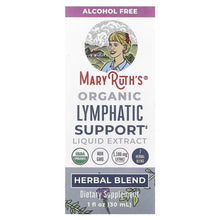 Alcohol-free organic lymphatic support liquid extract box, herbal blend, 1 fl oz