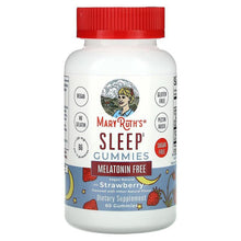 MaryRuth's Sleep Gummies bottle, melatonin free strawberry flavor, red cap