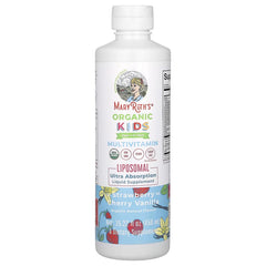 MaryRuth's Organic Kids Multivitamin Liposomal, Ages 4–13 Years, Strawberry Cherry Vanilla, 15.22 fl oz (450 ml)