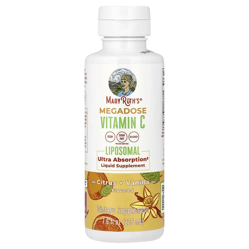 MaryRuth's, Megadose Vitamin C Liposomal, Citrus + Vanilla, 7.6 fl oz (225 ml)