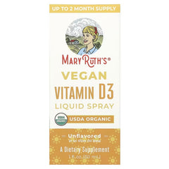 MaryRuth's, Vegan Vitamin D3 Liquid Spray, Unflavoured, 1 fl oz (30 ml)