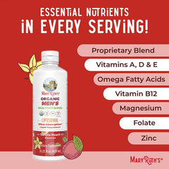 MaryRuth's, Organic Men's Multivitamin Liposomal, Vanilla Peach, 15.22 fl oz (450 ml)