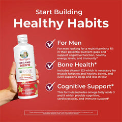 MaryRuth's, Organic Men's Multivitamin Liposomal, Vanilla Peach, 15.22 fl oz (450 ml)