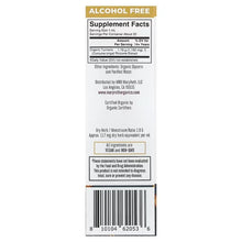 MaryRuth's Organic Turmeric Liquid Extract supplement box back panel with supplement facts