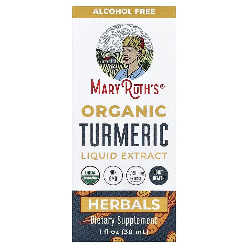 MaryRuth's, Organic Turmeric Liquid Extract, Alcohol Free, 1,190 mg, 1 fl oz (30 ml)